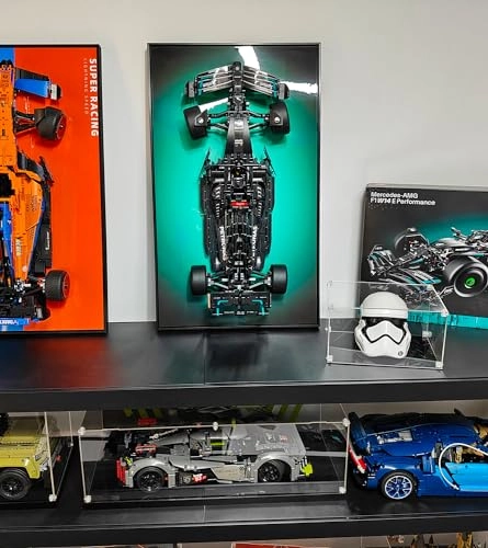 Wall Display Board for LEGO Technic Mercedes AMG F1 W14 E 42171 - aluminium alloy frame