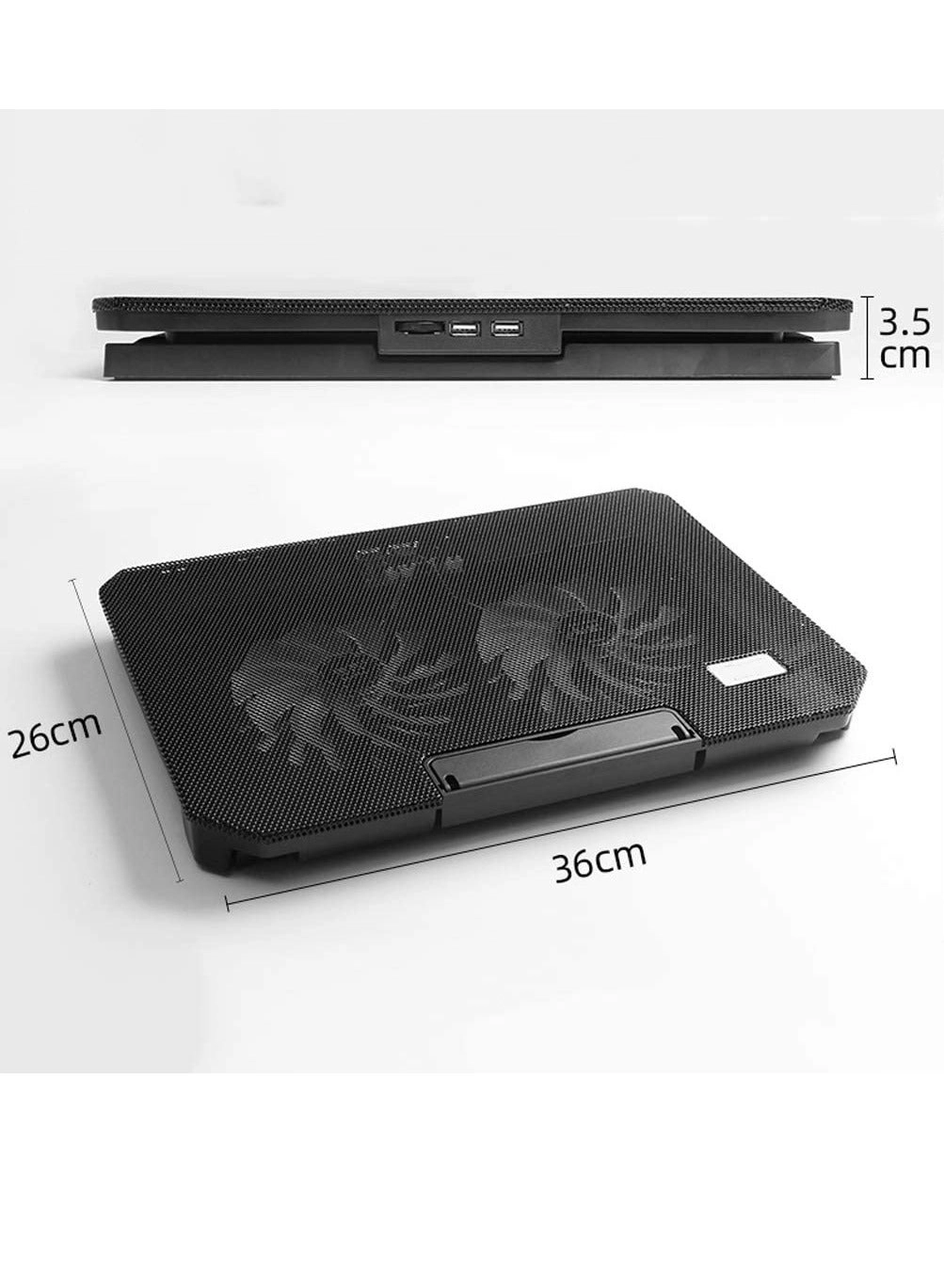 Notebook Cooling Pad - Dual silent cooling fans