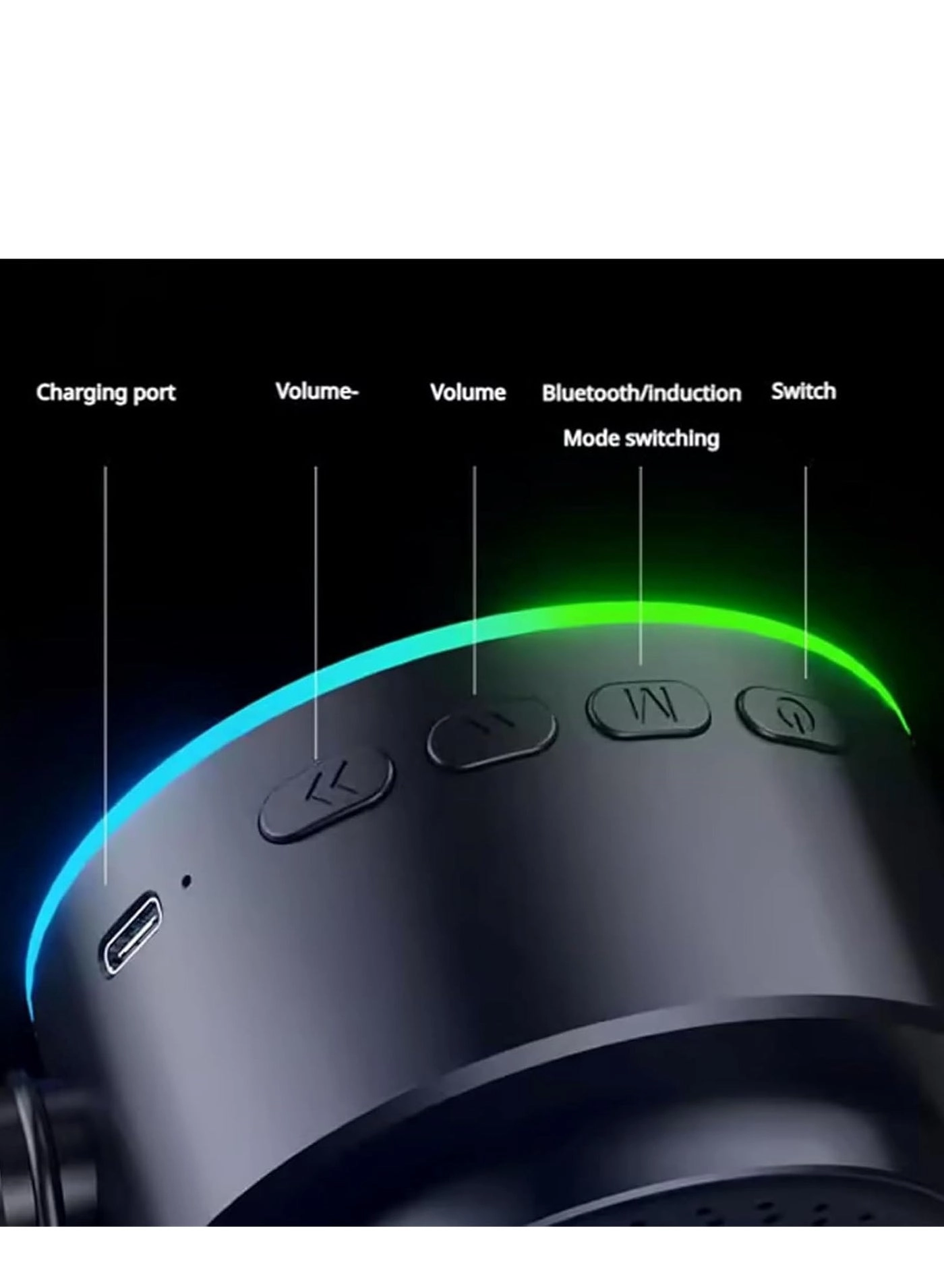 4-in-1 360° Rotating Bluetooth Speaker Stand