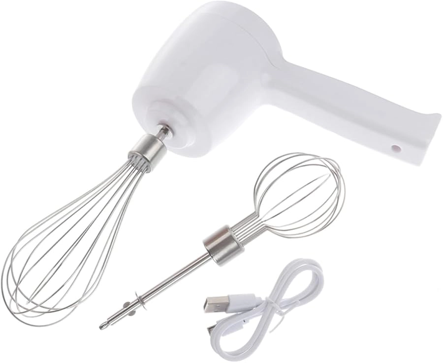 DECHOUS USB Hand Mixer - Rechargeable Detachable Whisk