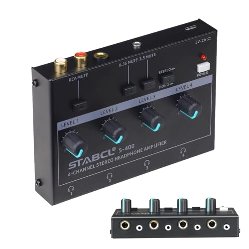 4 Channel - Stereo/Mono 3.5mm 6.35mm RCA Input