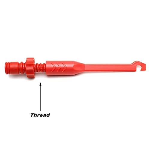 Electronic Wire Piercing Probe Clip - 2mm 2 Pack Black&Red