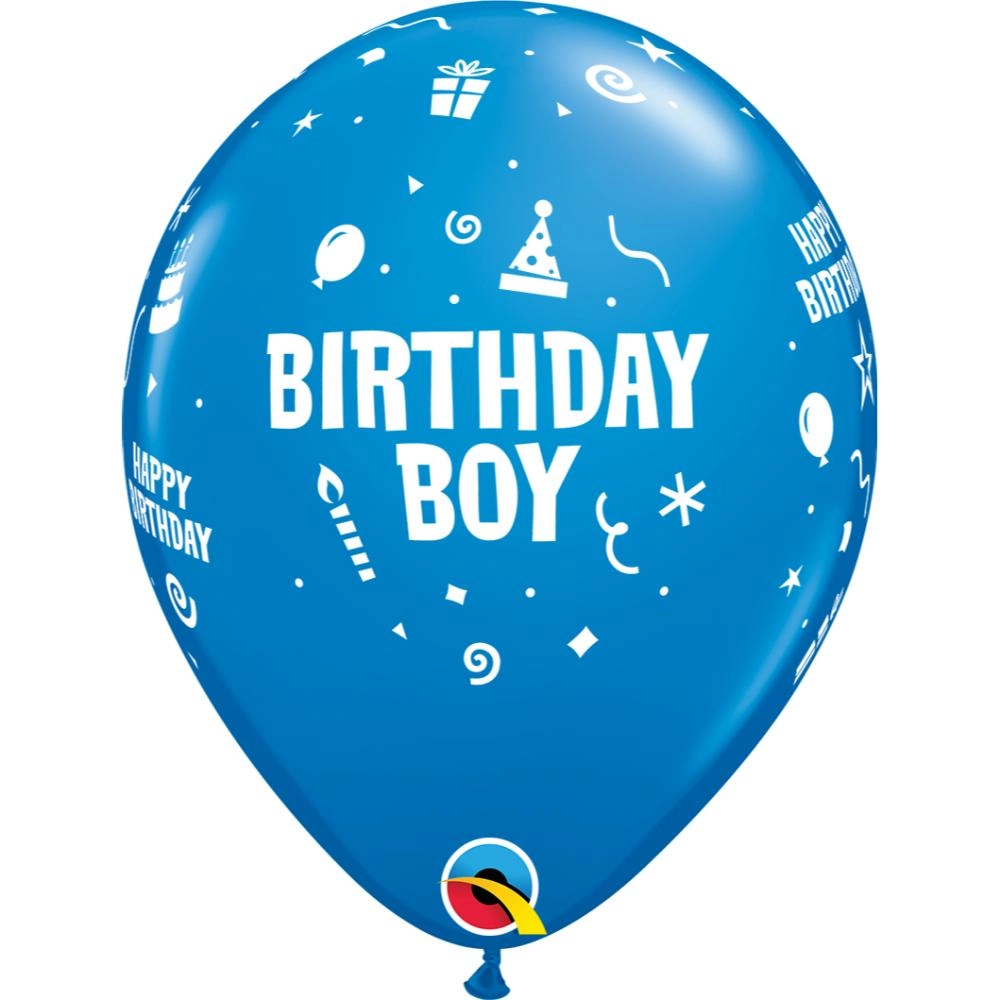 Party Zone Birthday Boy Latex Balloon - 6 pcs Birthday