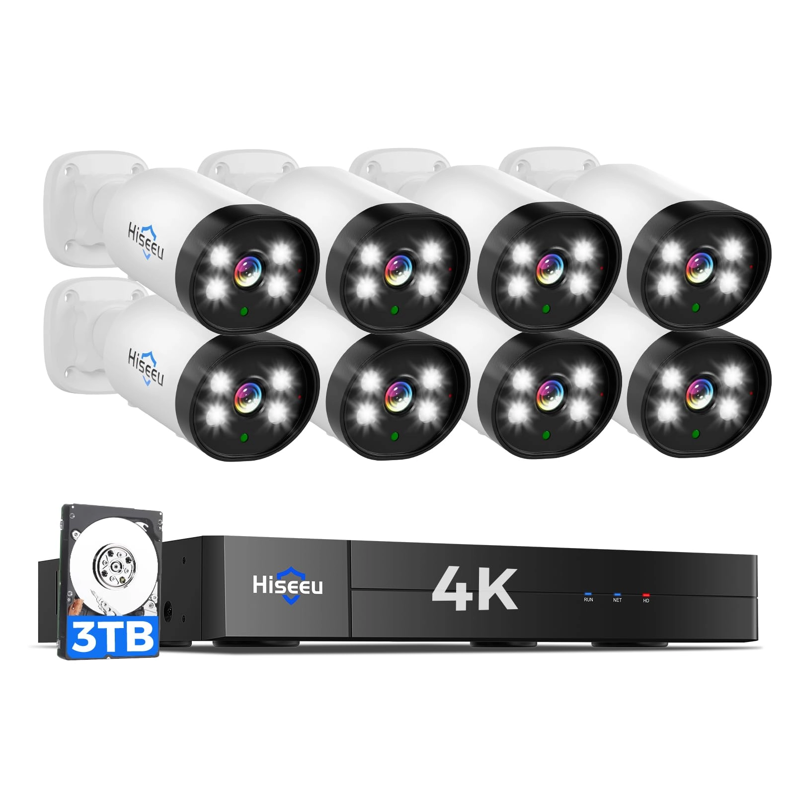 Hiseeu 4K TVI Wired Security Camera 8ch 4K TVI Wired Security Camera 8ch