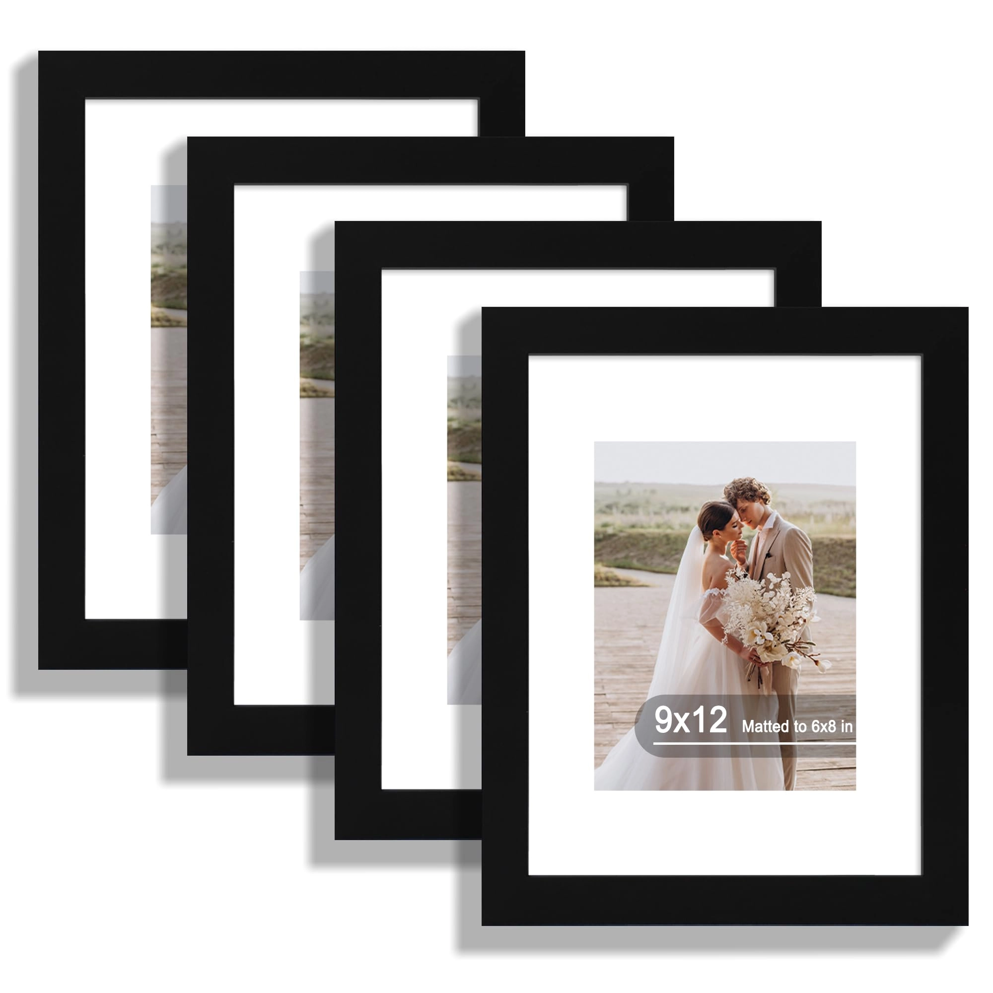 hongkee Picture Frame - 9x12 in 4 Pack