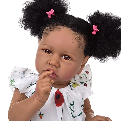 Reborn Baby Doll - 22 Inch Vinyl Brown Eyes
