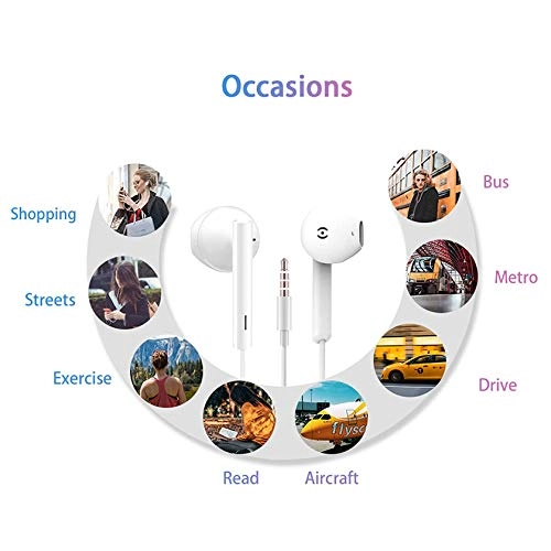 2PC-3.5MM Wired Headphone Pack