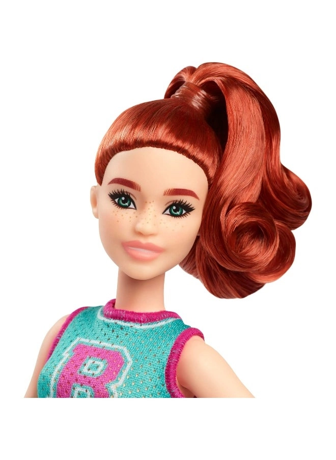 Barbie Fashionistas - Fiery red hair Sport Skirt Ages 3+