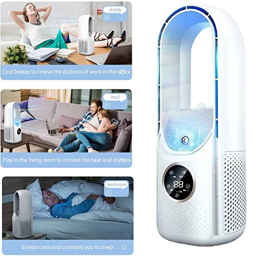 Leafless Cooling Fan - USB Humidifier 6 Speeds