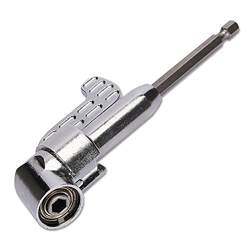 105 Degree Right Angle Drill - Short & Long 1/4inch + Flexible Extension Bar - 12"