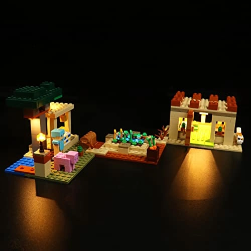 LED Light Kit - Copper Minecraft 5V for LEGO Illager Raid 21160