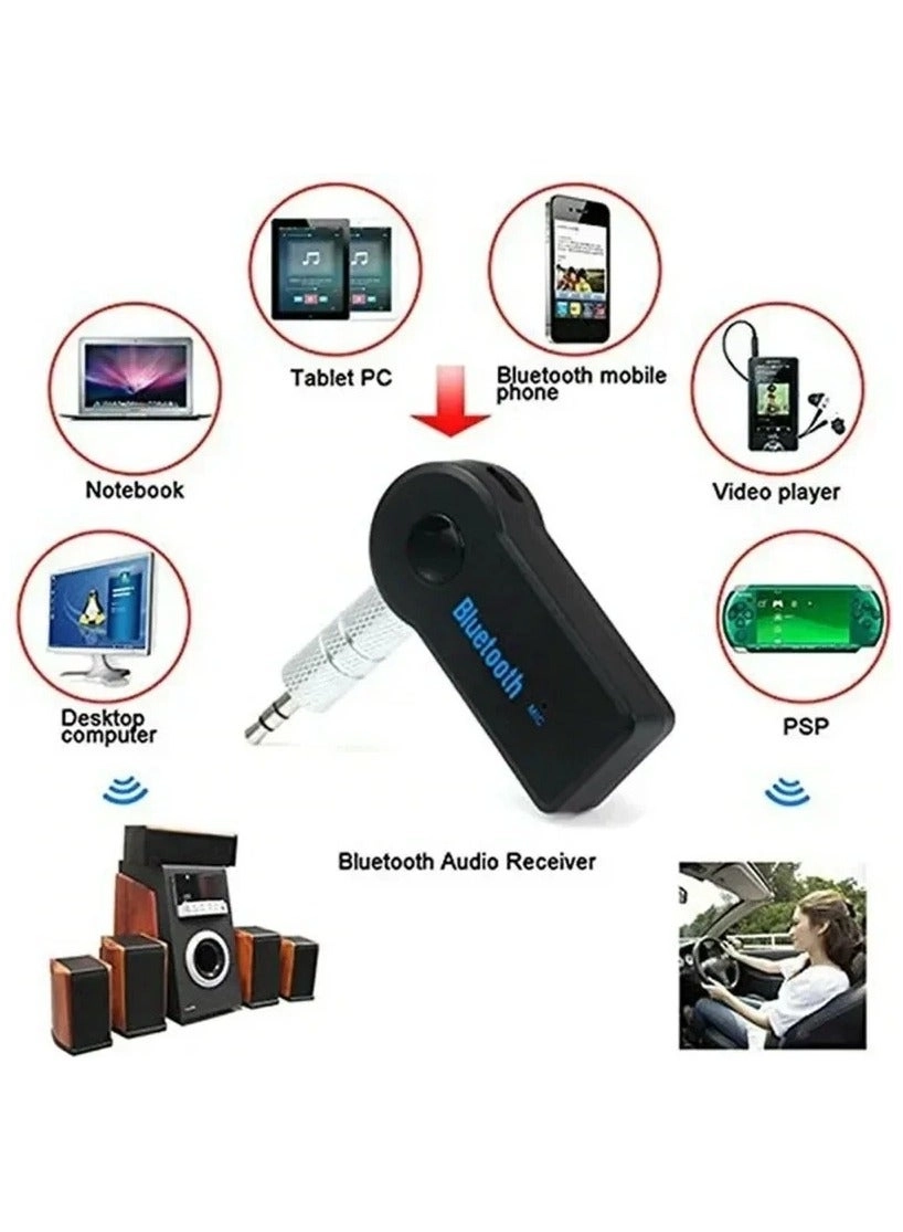 Bluetooth Audio Receiver - 3.5mm Socket Built-In Rechargeable Li-ion Battery