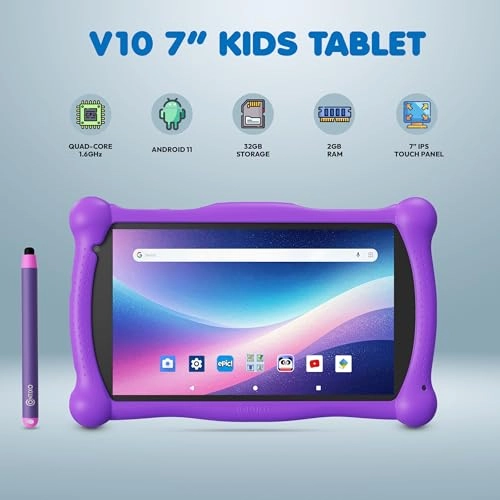 V10 - 7 Inches 32GB + Kids Headphone