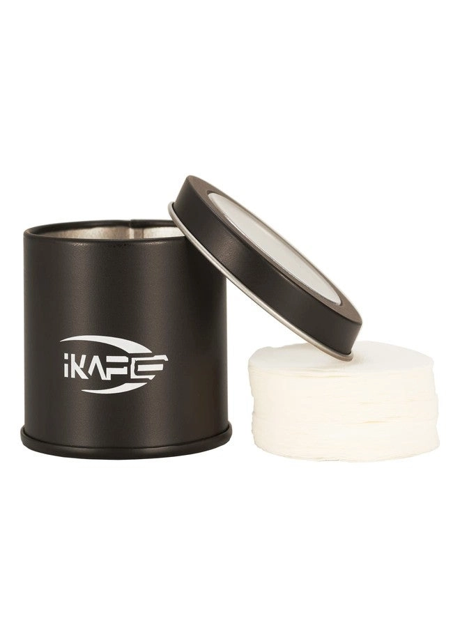IKAPE 53mm Espresso Paper Filters - 200pc + Premium Metal Storage Case