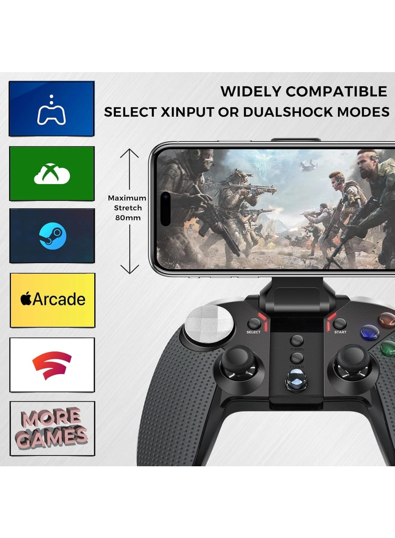 Bluetooth Mobile Game Controller - iPhone Android