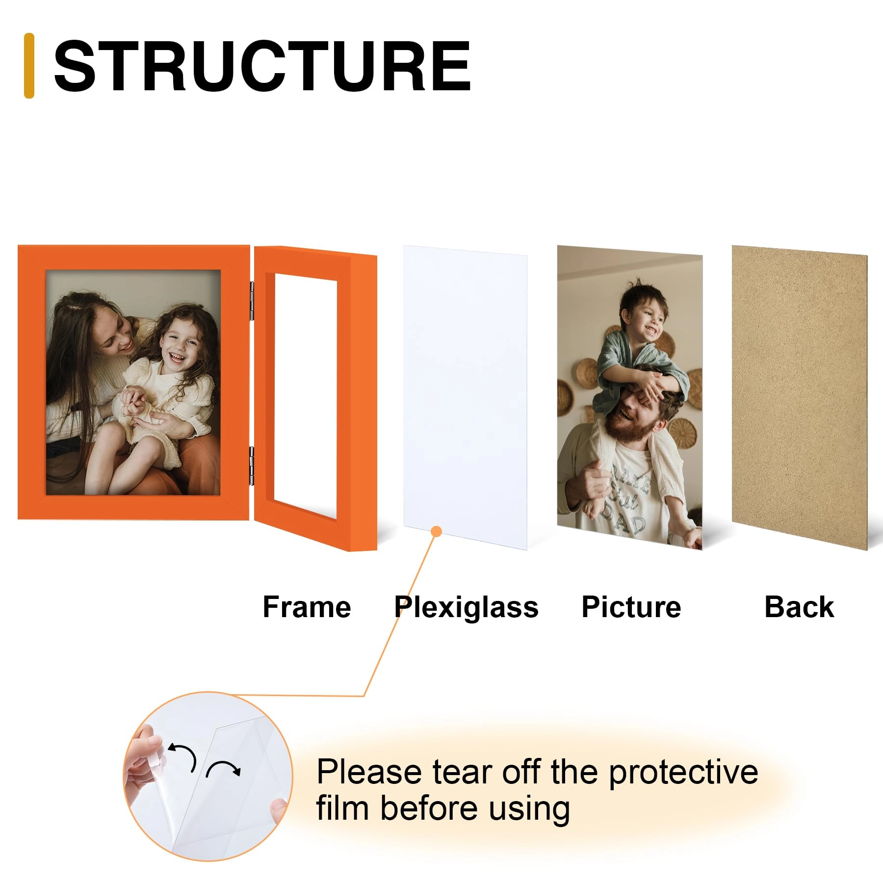Double Picture Frame - 4x4 2.0 Count