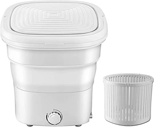 AADECOR Portable Washing hine, Ultrasound Folding Fully Automatic Laundry hine, Turbine Washer, Low Noise, Mini,Place it anywhere, store easily, blue,pink,Blue