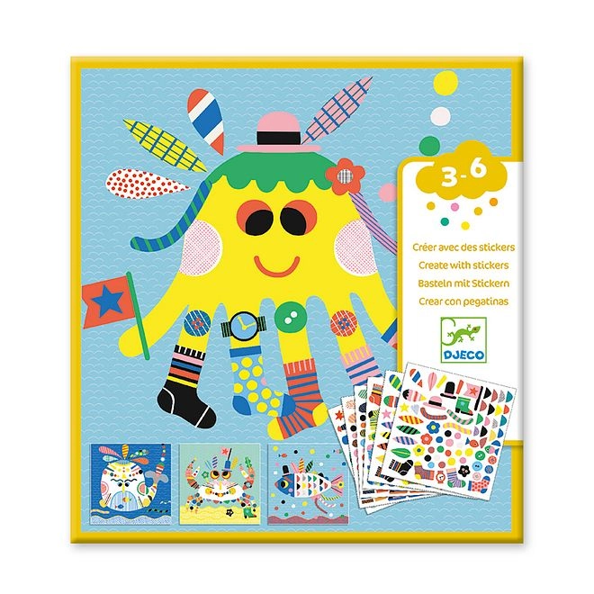 Sea Creatures Sticker Book 6 pcs