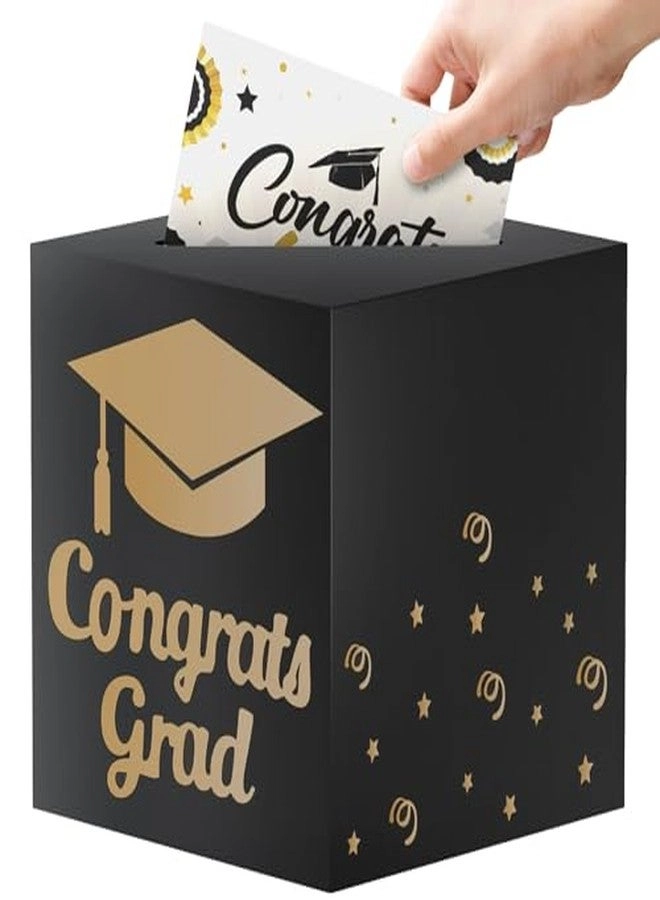 OLANRUN Graduation Card Box - 9*9*9 inches Black