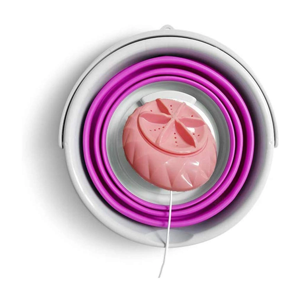 Portable Washing Machine,Turbine Folding Mini Usb Laundry Washer,Perfect For Apartments, Rvs And Small Space Living Shandongmt (Color : B)