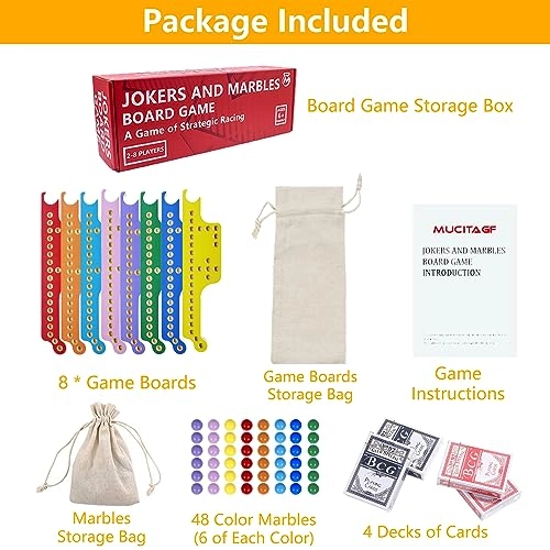 Jokers and Marbles Board Game - English Kid 60