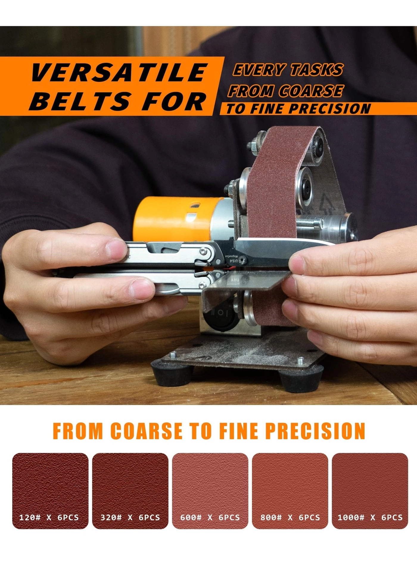 Mini Belt Sander - 15 Degree 7 Speed Kit