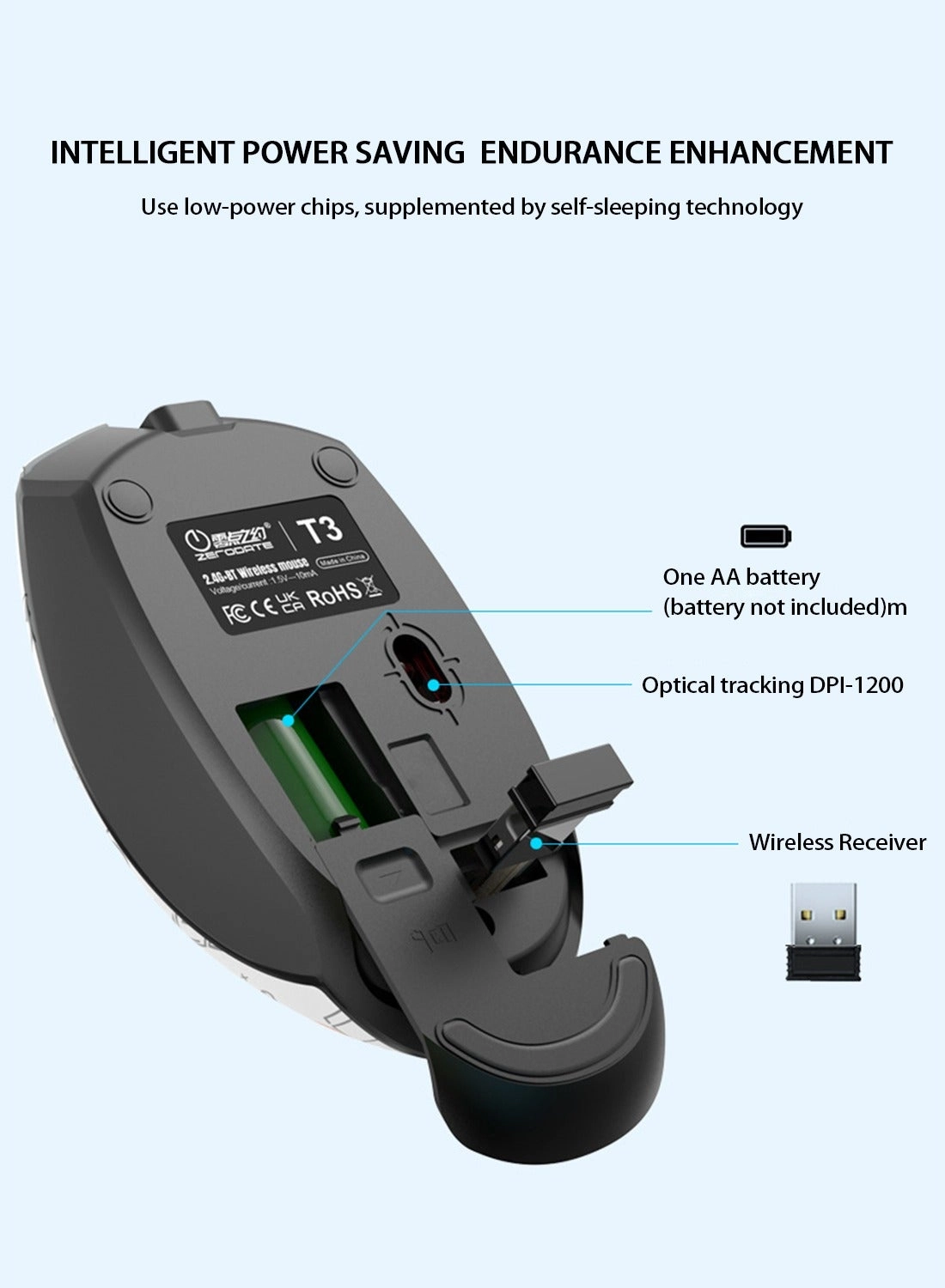 Dual-Mode Wireless Mouse - Wireless