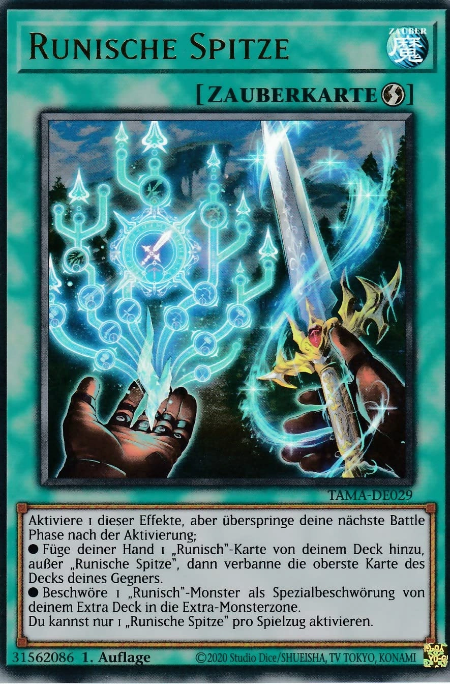 TCG (Near Mint) Yugioh Runic Tip TAMA-DE029 - German