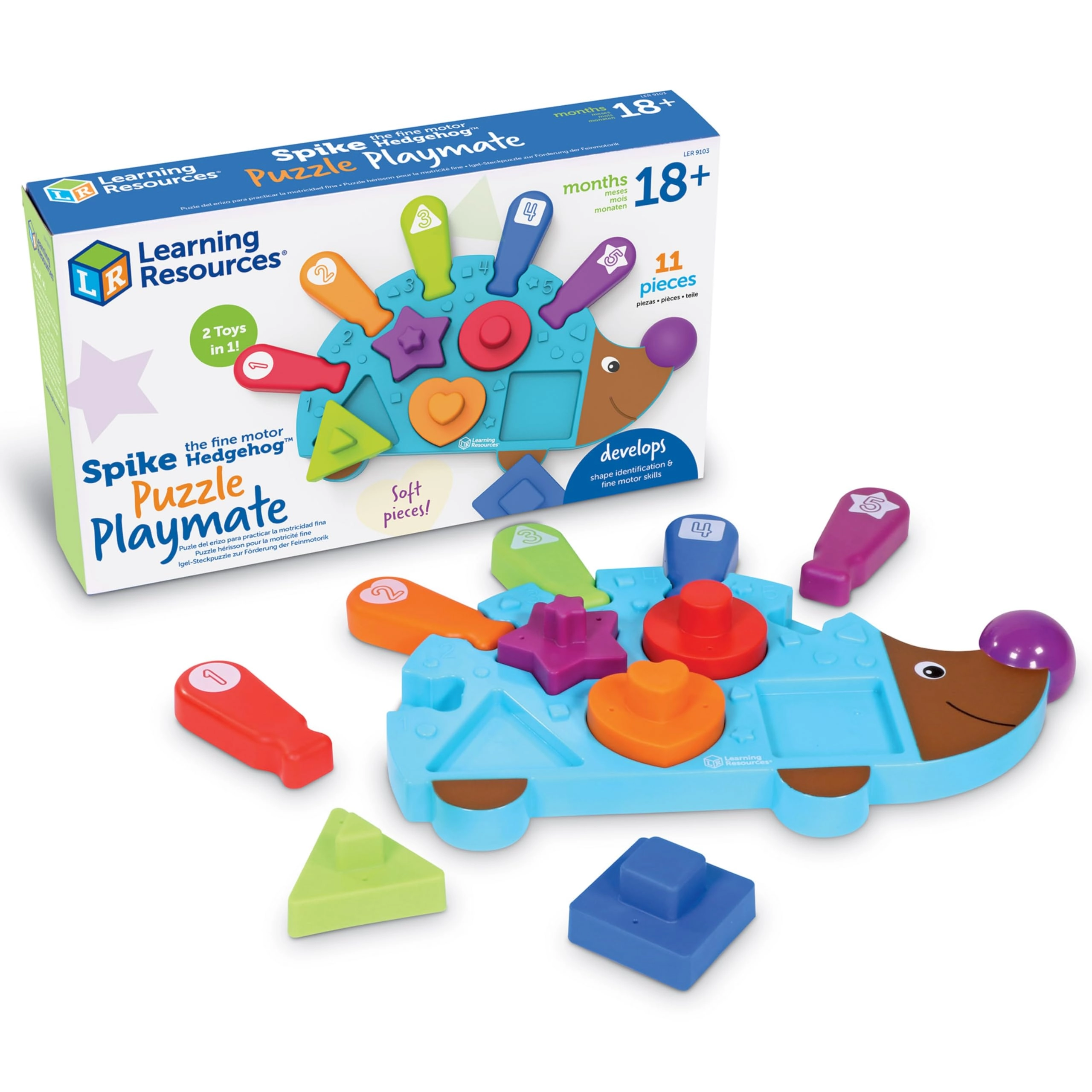 Learning Resources Spike Hedgehog Puzzle Playmate - 18 months+ 11 pieces