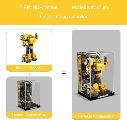 Acrylic Display Case for LEGO 10338 Bumblebee - 3mm thickness