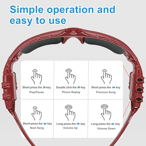 Smart Glasses - Bluetooth Red