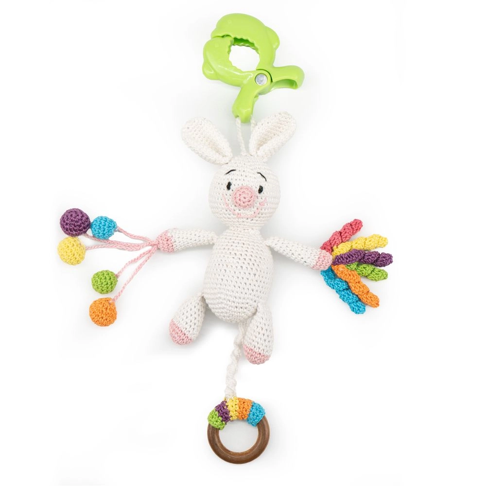Crochet Ring Rattle Toy - Suitable for 0 month & above premium cotton yarn Tiger
