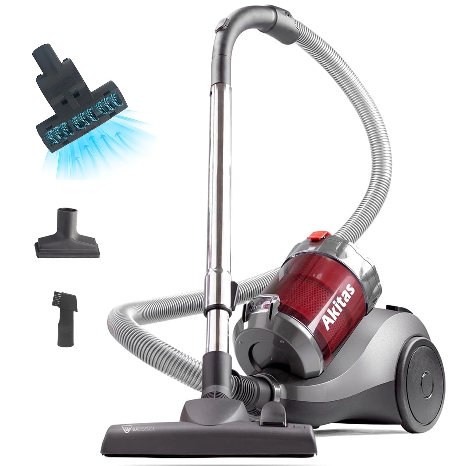 Akitas Bagless Cylinder Vacuum Cleaner (B0CS6Y1TY9)