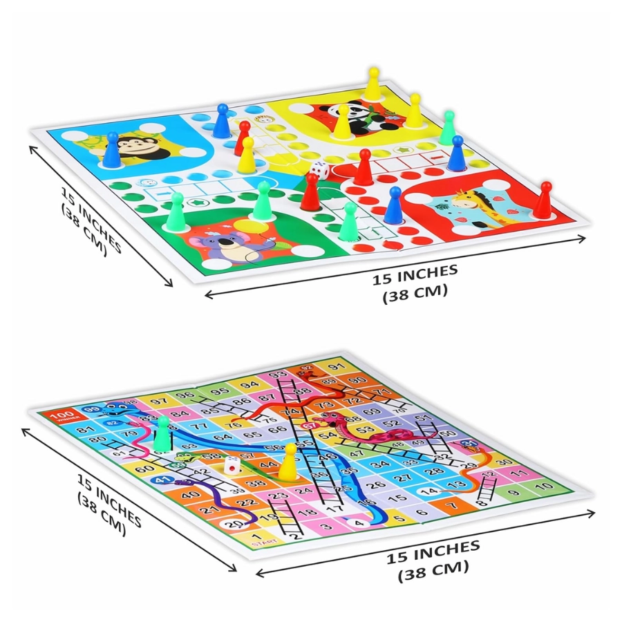 2-In-1 Ludo With Snake & Ladders