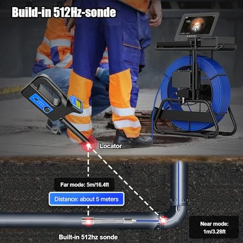 Sewer Pipe Inspection Camera - 50M 7MM
