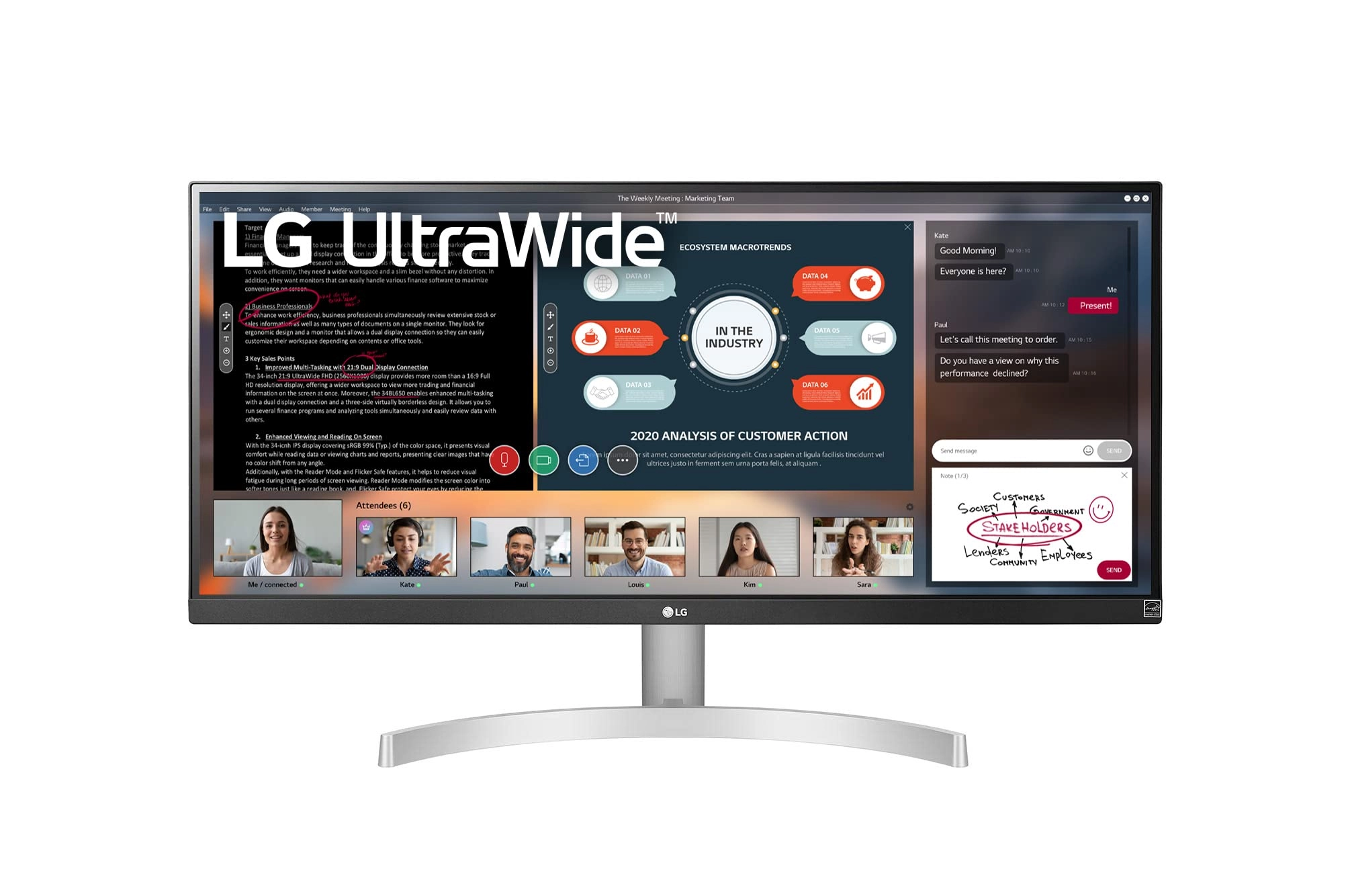 LG 29WN600-W - 29 Inches 2560 x 1080 Pixels