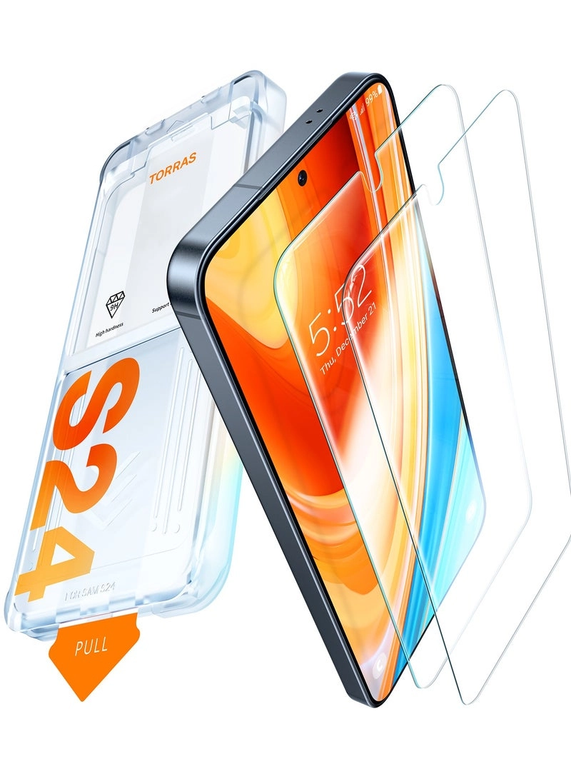 Torras Clear Tempered Glass Screen Protector for Samsung Galaxy S24