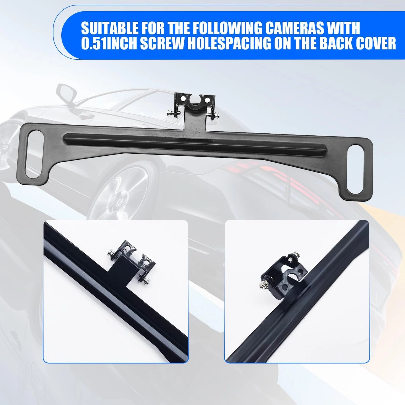 Pack-1 - Metal Waterproof License Plate Mount