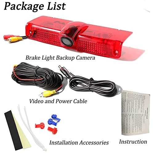 Third Brake Light Backup Camera - Night Vision RCA Video Output 756(H) x 504(V)