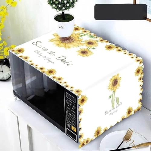Microwave Oven Cover - 100 x 35 cm Sunflower