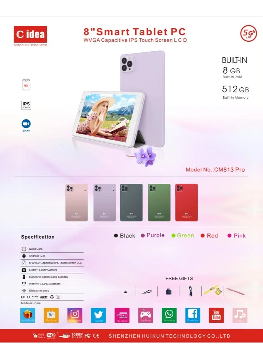 CM813 pro - 512GB 8"