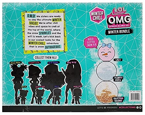 Icy Gurl Fashion Doll + Brrr B.B. Fashion Doll + Lils + Fluffy Pet + Glitter Globe