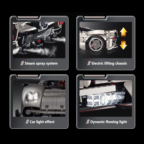 Supercar Building Blocks Set - 3314 Pieces 1:8 Scale