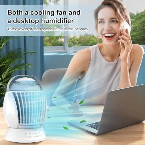 Portable Air Conditioner - 700ml 7-color LED 2H/4H Timer