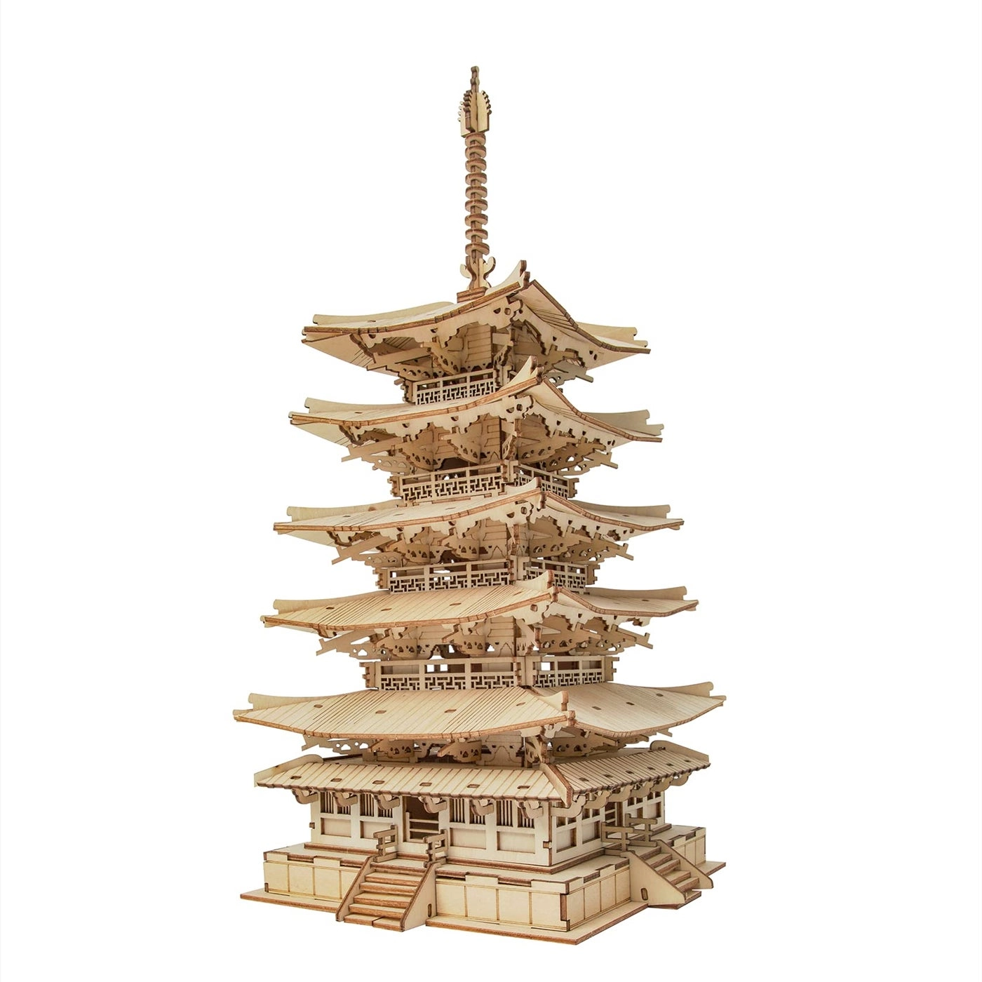 RoboTime Five-Storied Pagoda 3D Wooden Puzzle