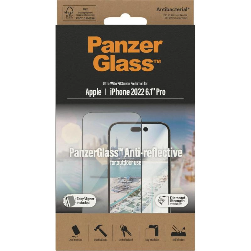 Ultra Wide Fit Clear Tempered Glass Screen Protector for iPhone 16 Plus