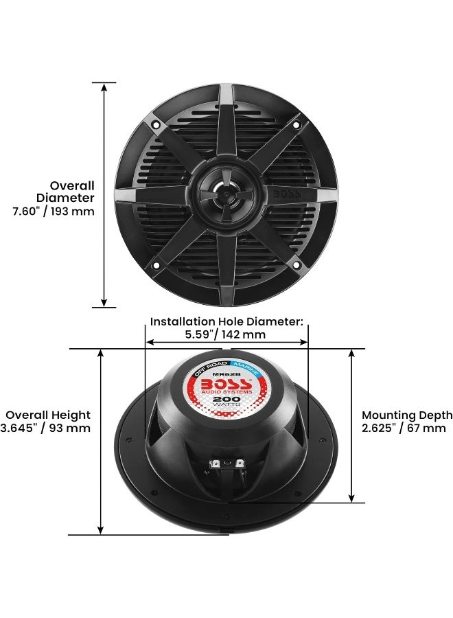 MR62B - 6.5 Inch 200 Watt