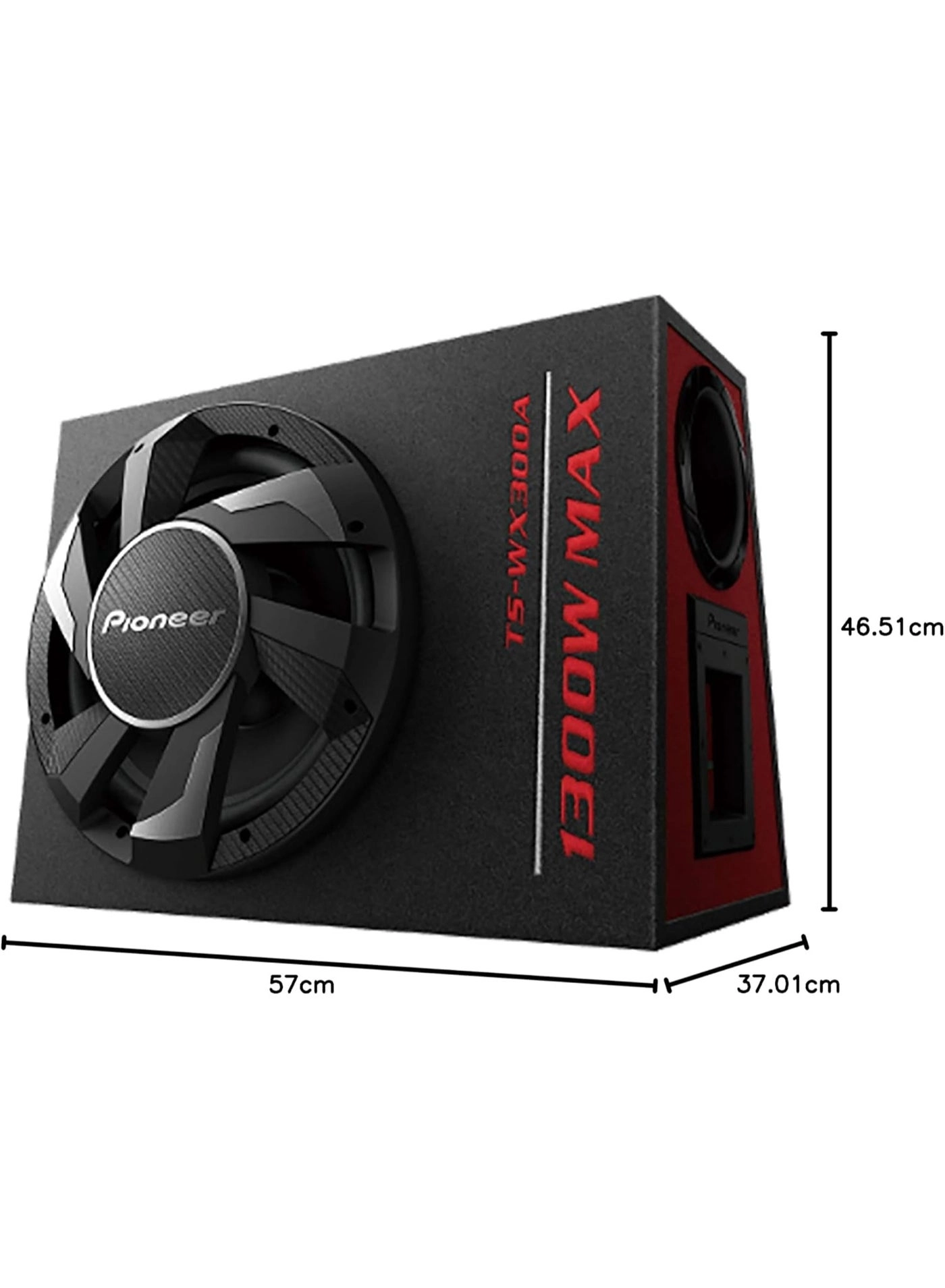 TS-WX300TA - 12″ Bass-Reflex Tube Type Active Subwoofer