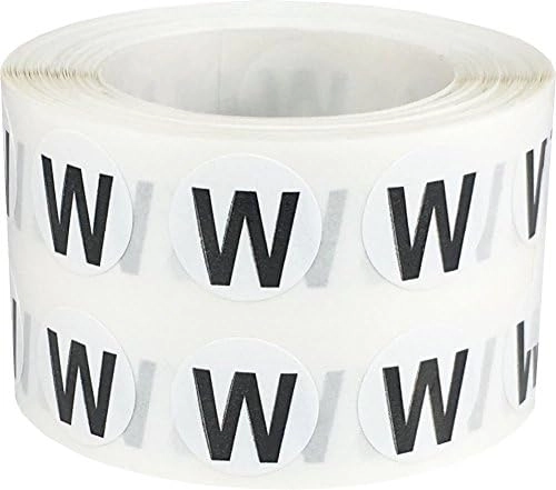 MZA STORES Inventory Alphabet Labels - 1,000 1/2 Inch