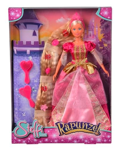 Rapunzel Fashion Doll - ultra long hair pink dresses Ages 3+